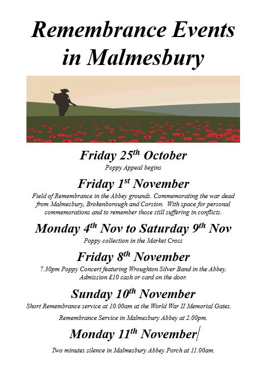 Remembrance Events in Malmesbury